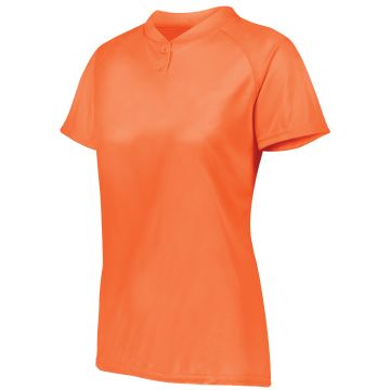 Augusta Sportswear 1567 Ladies Attain Wicking Two-Button Softball Jersey
