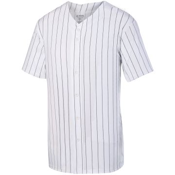 Augusta Sportswear 1686 Youth Pinstripe Full-Button Jersey