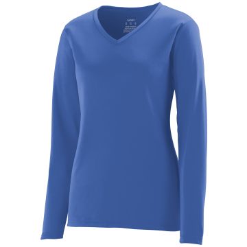 Augusta Sportswear 1788 Ladies NexGen Wicking Long Sleeve Tee - ROYAL