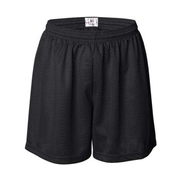 Badger 7216 Women's Pro Mesh 5" Shorts with Solid Liner - XS - Black