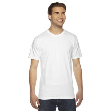 American Apparel 2001 Unisex Fine Jersey Short-Sleeve T-Shirt - WHITE