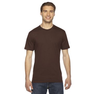 American Apparel 2001 Unisex Fine Jersey Short-Sleeve T-Shirt - BROWN