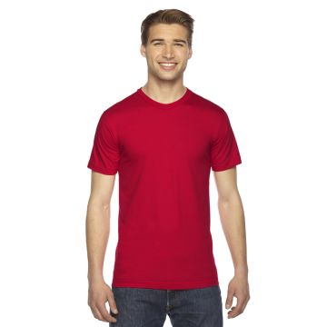 American Apparel 2001 Unisex Fine Jersey Short-Sleeve T-Shirt - RED