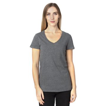 Threadfast Apparel 200RV Women's Ultimate CVC V-Neck T-Shirt