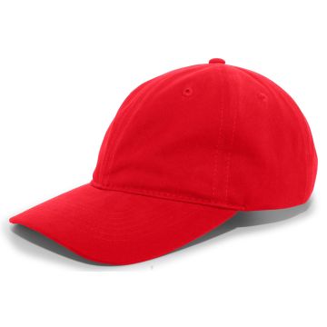 Augusta Sportswear 201C Brushed Cotton Twill Buckle Strap Adjustable Cap - RED