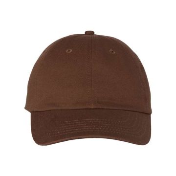 Valucap VC300A Adult Bio-Washed Classic Dad Hat - Adjustable - Brown