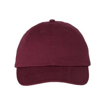Valucap VC300A Adult Bio-Washed Classic Dad Hat - Adjustable - Maroon