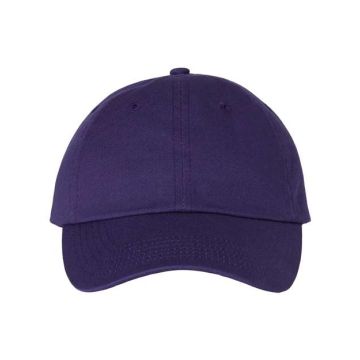 Valucap VC300A Adult Bio-Washed Classic Dad Hat - Adjustable - Purple