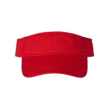 Valucap VC500 Bio-Washed Visor - Adjustable - Red