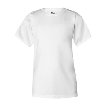 Badger 2120 Youth B-Core T-Shirt - L - White