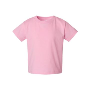 Rabbit Skins 3301J Juvy Short Sleeve T-Shirt - 5/6 - Pink