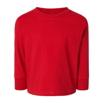 Rabbit Skins 3311 Toddler Cotton Jersey Long Sleeve Tee - 2T - Red