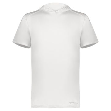 Holloway 222142 Adult Short Sleeve Hoodie Powered by Coolcore - WHITE