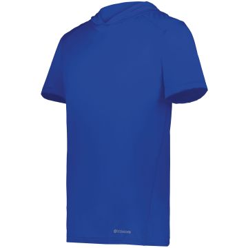 Augusta Sportswear 222142 Short Sleeve Hoodie Powered by Coolcore® - ROYAL
