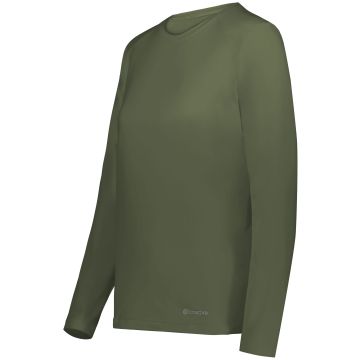 Augusta Sportswear 222338 Ladies Essential Long Sleeve Tee Powered by Coolcore® - OLIVE