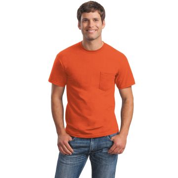 Gildan 2300 Gildan &#174;  - Ultra Cotton &#174;  100% US Cotton T-Shirt with Pocket.  2300 - Orange