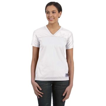 Augusta Sportswear 250 Ladies' Junior Fit Replica Football T-Shirt - WHITE