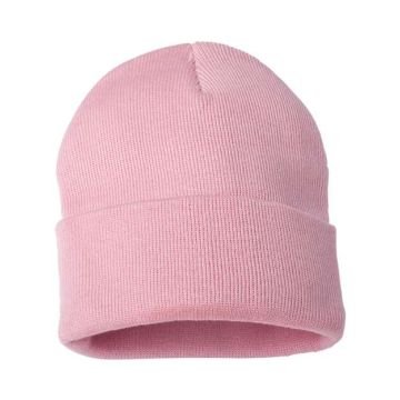 Sportsman SP12 12" Solid Cuffed Beanie - One Size - Pink