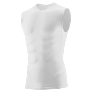 Augusta Sportswear 2602 Hyperform Compression Sleeveless Tee - WHITE