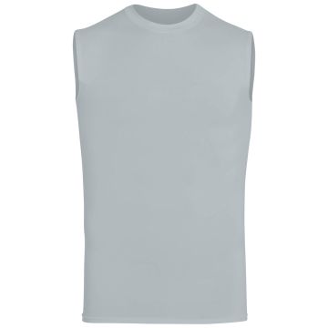 Augusta Sportswear 2602 Adult Hyperform Compress Sleeveless Shirt - SILVER