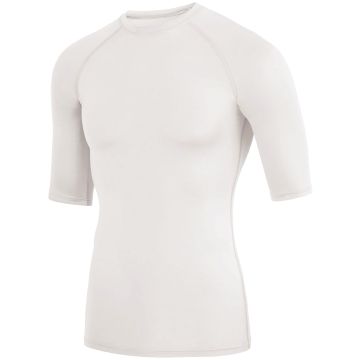 Augusta Sportswear 2606 Hyperform Compression Half Sleeve Tee - WHITE