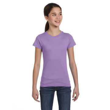 LAT 2616 Girls' Fine Jersey T-Shirt - LAVENDER