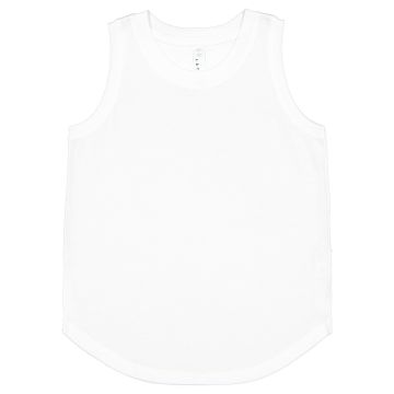 LAT 2692 Youth Relaxed Tank - WHITE