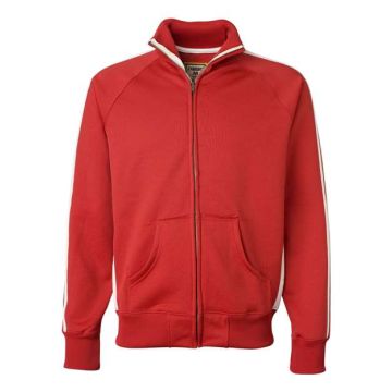 J. America 8858 Vintage Polyester Fleece Track Jacket