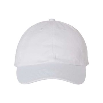Valucap VC300A Adult Bio-Washed Classic Dad Hat - Adjustable - White