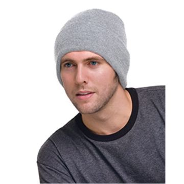Bayside 3825 USA-Made 12'' Knit Cuffed Beanie
