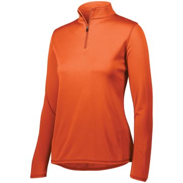 Augusta Sportswear 2787 Ladies Attain Wicking 1/4 Zip Pullover - ORANGE