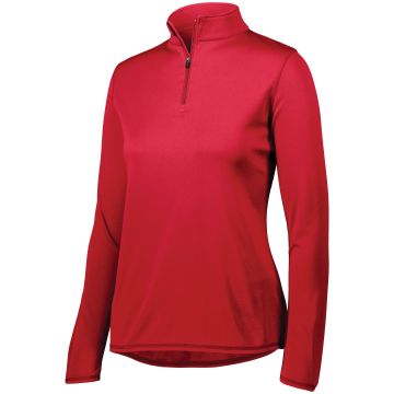 Augusta Sportswear 2787 Ladies Attain Wicking 1/4 Zip Pullover - RED
