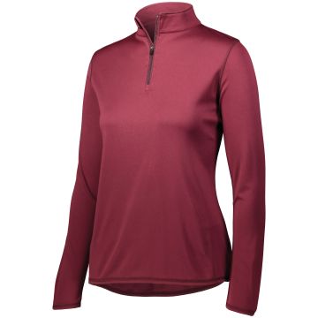 Augusta Sportswear 2787 Ladies Attain Wicking 1/4 Zip Pullover - MAROON
