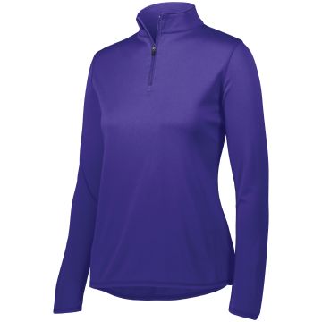 Augusta Sportswear 2787 Ladies Attain Wicking 1/4 Zip Pullover - PURPLE