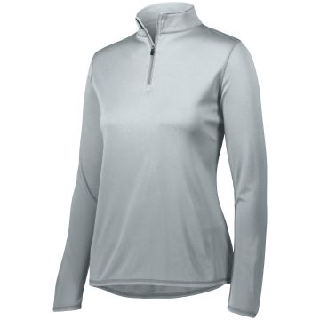 Augusta Sportswear 2787 Ladies Attain Wicking 1/4 Zip Pullover - SILVER