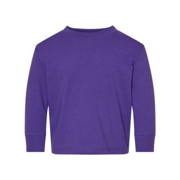 Rabbit Skins 3311 Toddler Cotton Jersey Long Sleeve Tee - 2T - Purple