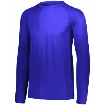 Augusta Sportswear 2795 Adult Attain Wicking Long-Sleeve T-Shirt - PURPLE