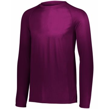 Augusta Sportswear 2795 Adult Attain Wicking Long-Sleeve T-Shirt - MAROON