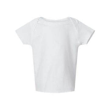 Rabbit Skins 3400 Infant Baby Rib Tee - NB - White