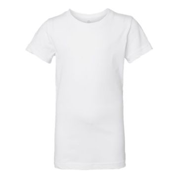 Lat 2616 Girls' Fine Jersey Tee - XS - White