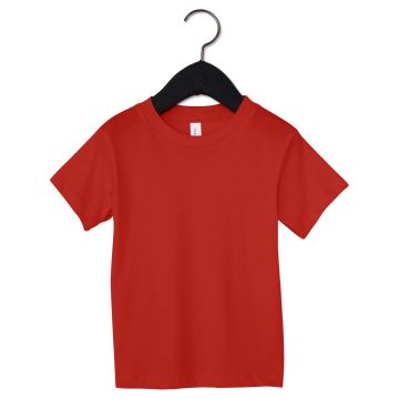 Bella + Canvas 3001T Toddler Jersey Short-Sleeve T-Shirt - RED