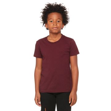 Bella + Canvas 3001Y Youth Jersey T-Shirt - MAROON