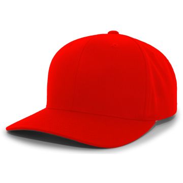 Augusta Sportswear 302C Cotton-Poly Hook-And-Loop Adjustable Cap - RED