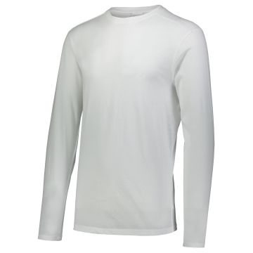Augusta Sportswear 3075 Tri-Blend Long Sleeve Tee - WHITE