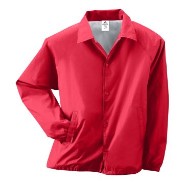 Augusta Sportswear 3100 Nylon Coach's Jacket/Lined - RED