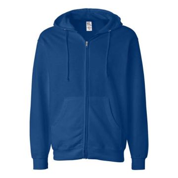 Independent Trading Co. SS4500Z Midweight Full-Zip Hooded Sweatshirt - S - Royal