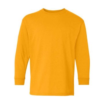 Gildan 5400B Heavy Cotton™ Youth Long Sleeve T-Shirt - XS - Gold