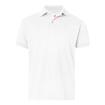 Hanes 054Y Youth Ecosmart® Jersey Polo - XS - White