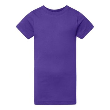 Lat 2616 Girls' Fine Jersey Tee - XS - Purple