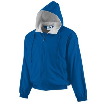Augusta Sportswear 3280 Hooded Taffeta Jacket/Fleece Lined - ROYAL